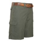 Fixed Waist Stretch Canvas Bermuda