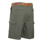 Fixed Waist Stretch Canvas Bermuda