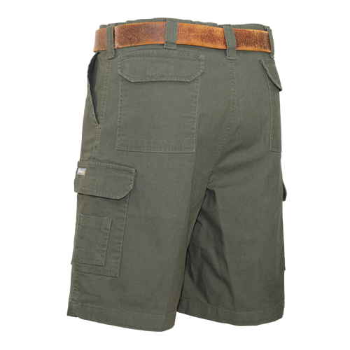 Fixed Waist Stretch Canvas Bermuda