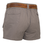 Half Elastic Canvas Shortie Short