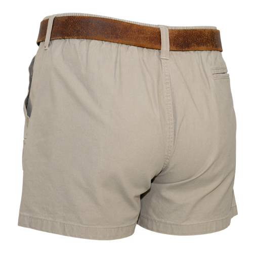 Pullon Stretch Canvas Shortie Short