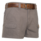 Half Elastic Canvas Shortie Short