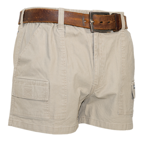 Pullon Stretch Canvas Shortie Short