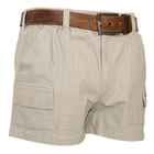 Pullon Stretch Canvas Shortie Short